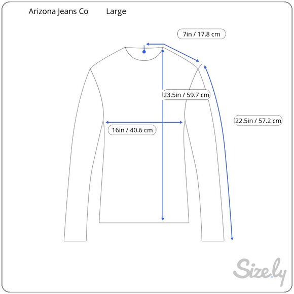 Arizona Jeans Co Womens Size Large 14-16 I Feel Hawkward Long Sleeve T Shirt - Picture 5 of 5